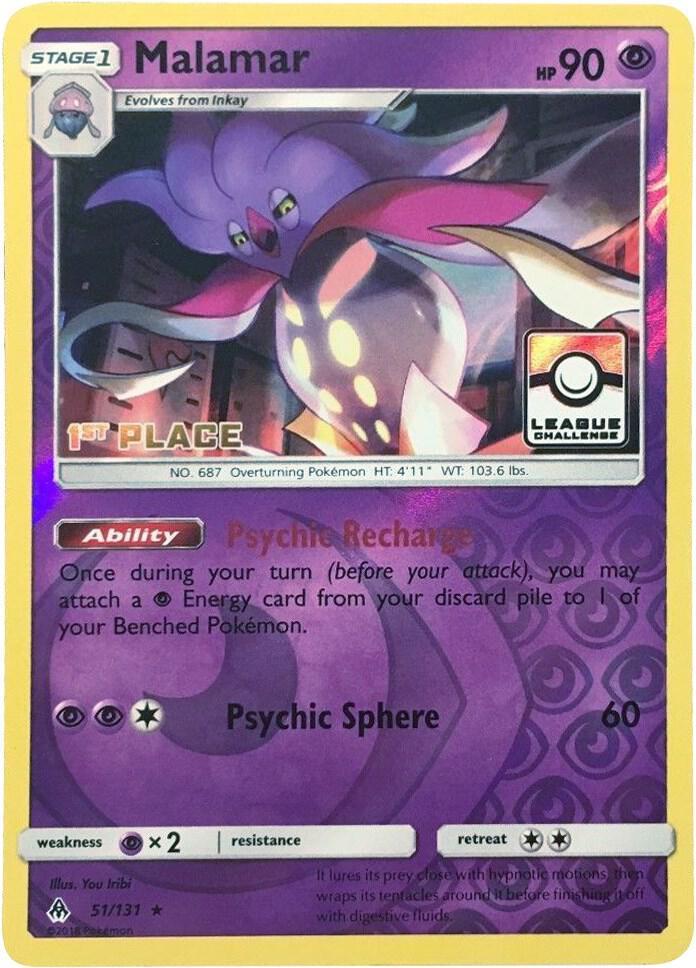 Forbidden Light Malamar [League-Challenge-1st-Place] Pokémon card